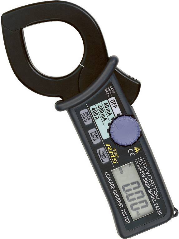 Kyoritsu KEW 2433R Clamp meter, Handheld multimeter Digital CAT III 300 V Display (counts): 4000