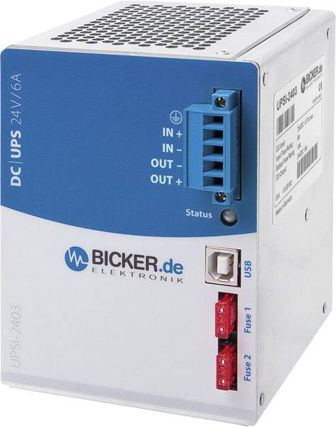 Bicker Elektronik UPSI-2403, 24 V/DC, 144 W Rail-mount UPS (DIN)