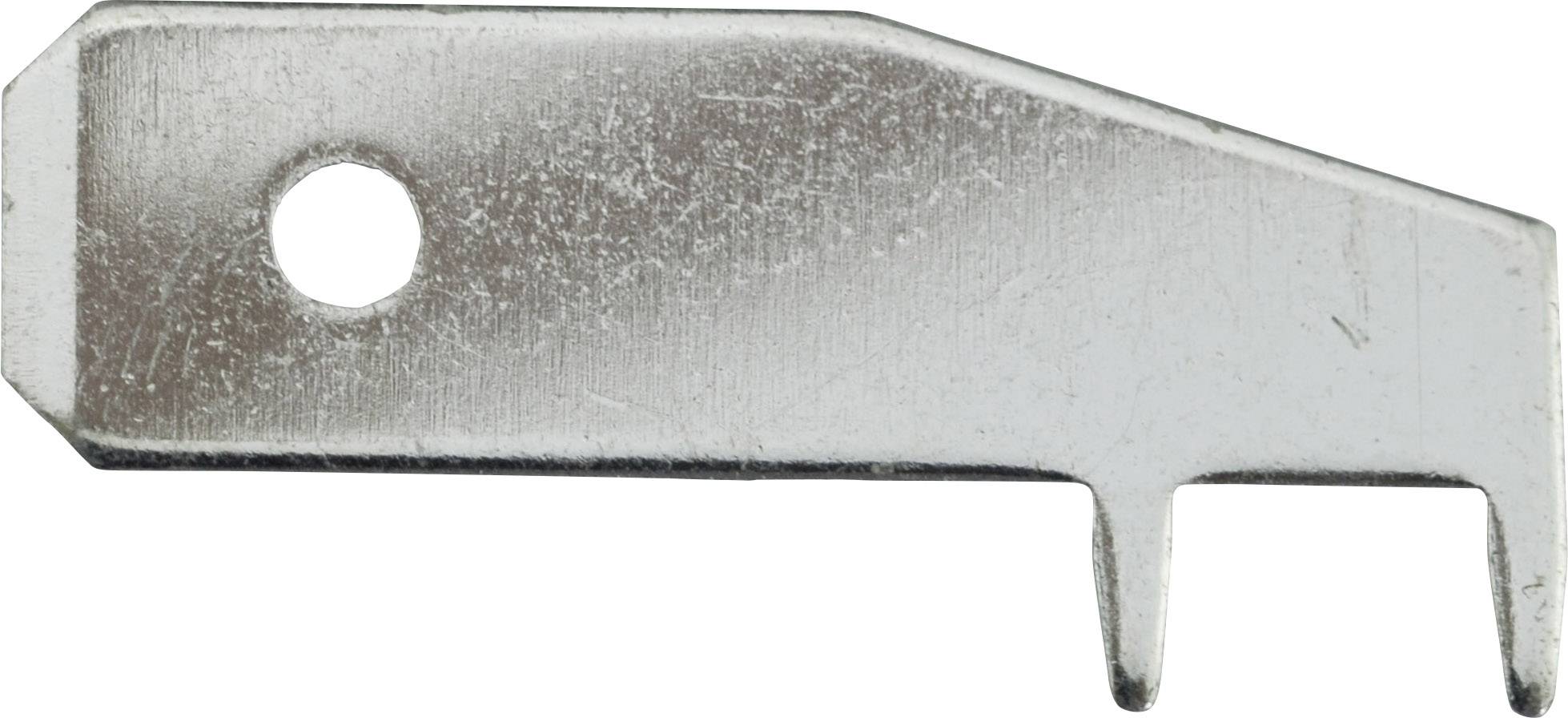 Vogt Verbindungstechnik 3867d.68 Blade connector Connector width: 6.3 mm Connector thickness: 0.8 mm 90 ° Not insulated -0