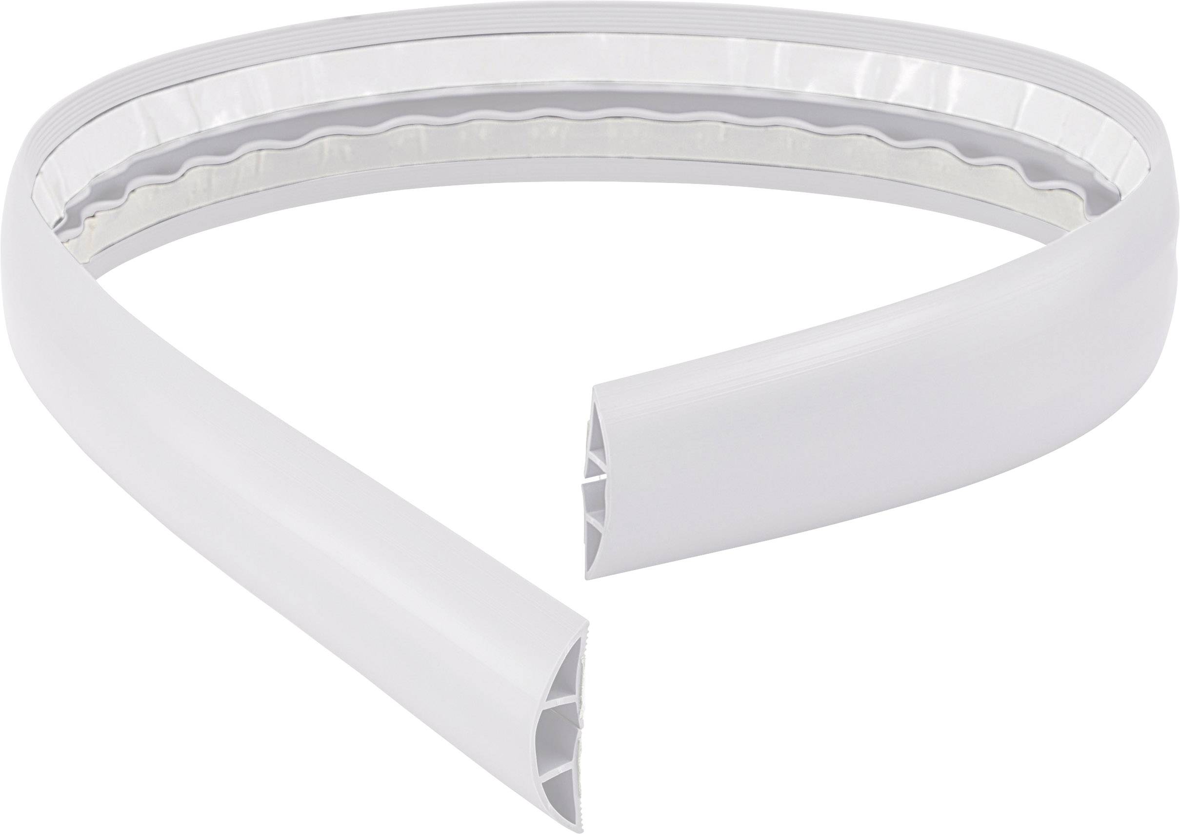 TRU COMPONENTS Cable bridge 1565440 PVC White No. of channels: 1 1800 mm Content: 1.8 m