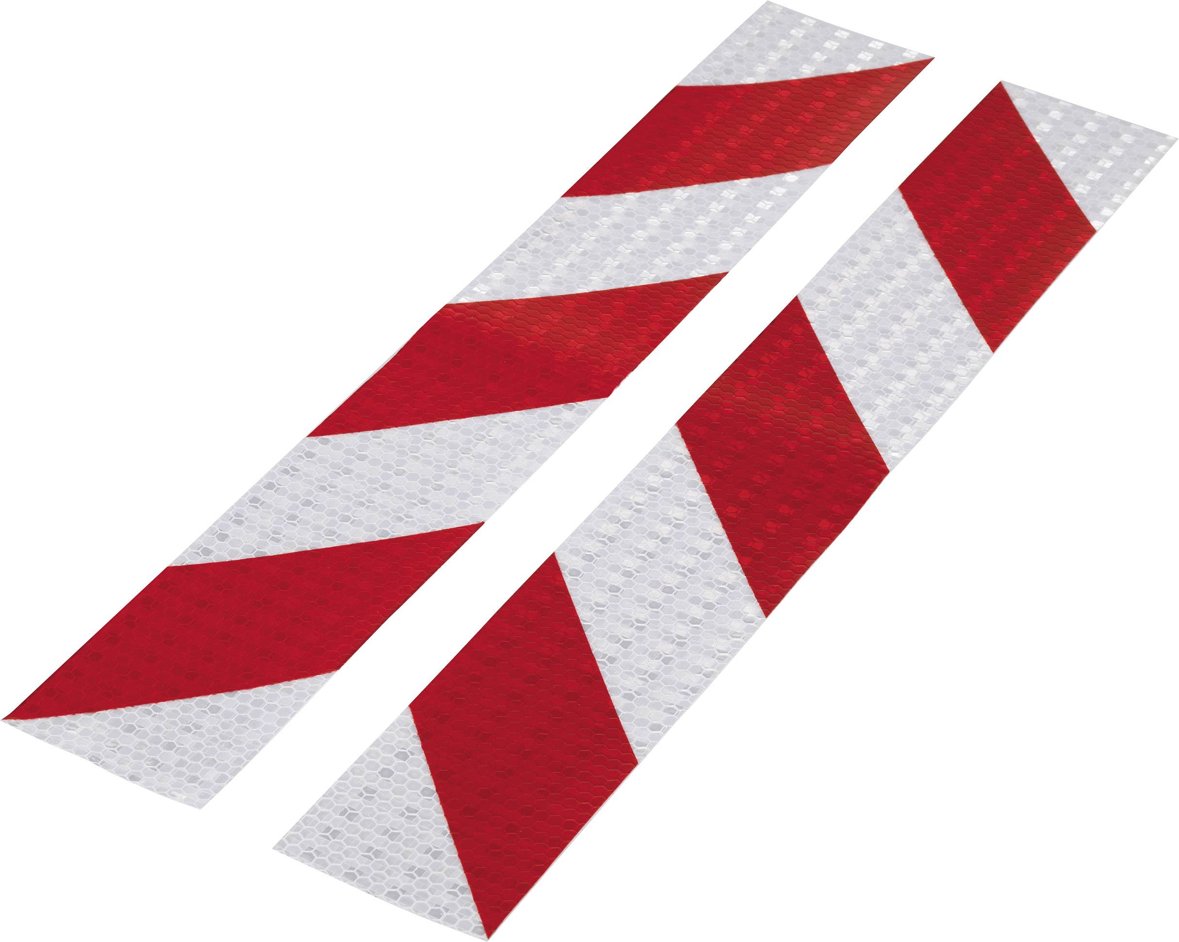 TOOLCRAFT RTS60/400-RD 1564046 Warning stripe RTS Red, Silver (L x W) 40 cm x 60 mm 1 Set