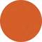 A large, solid, bright orange circle on a white background.