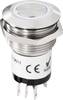 Renkforce RF-4707814 Bell button 1x Stainless steel, White 24 V DC/ 2 A, 24 V AC/ 1 A