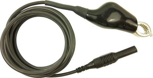 Cliff CIH22105 Test lead 4 mm plug Terminals 2.00 m Black 1 pc(s)
