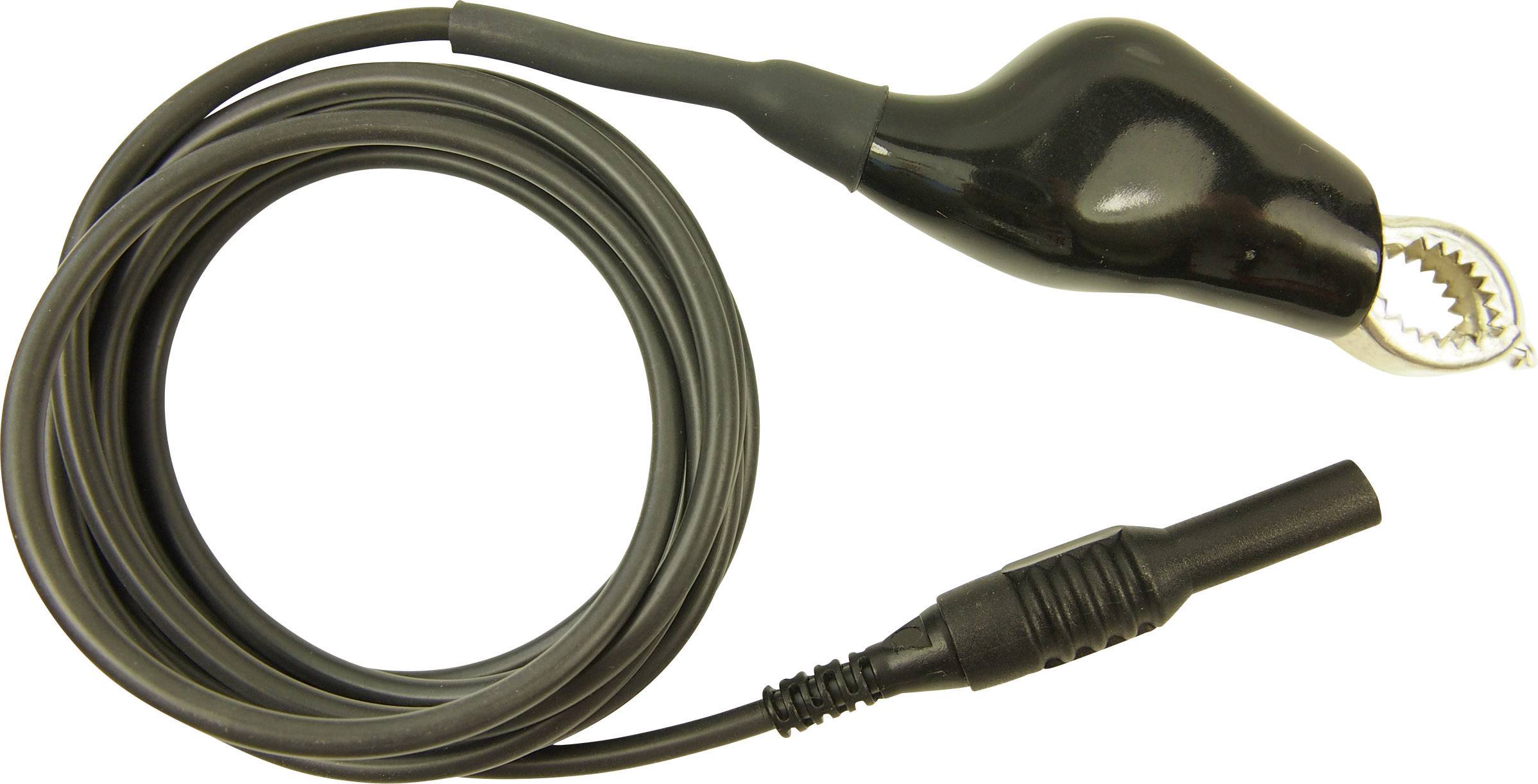 Cliff CIH22105 Test lead 4 mm plug Terminals 2.00 m Black 1 pc(s)