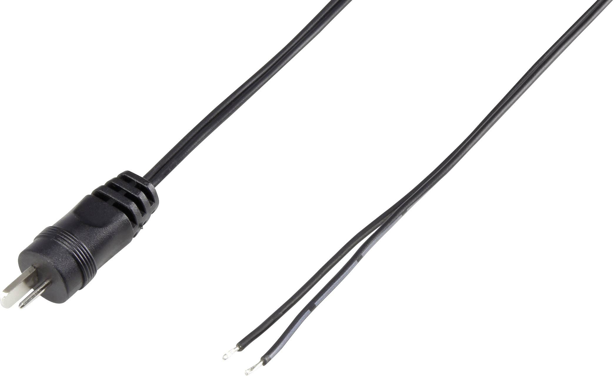 VOLTCRAFT 93015c94 Audio jack Plug, straight Number of pins: 2 Black 1 pc(s)