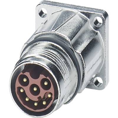 M17 Compact connector front wall mounting 1619037 ST-08P1N8AW400S Silver Phoenix Contact Content: 1 pc(s)