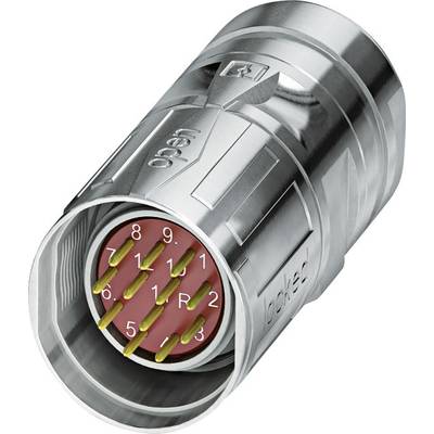 M23 feedback connector with speedcon 1619471 CA-12M1N8A85DUS Silver Phoenix Contact Content: 1 pc(s)