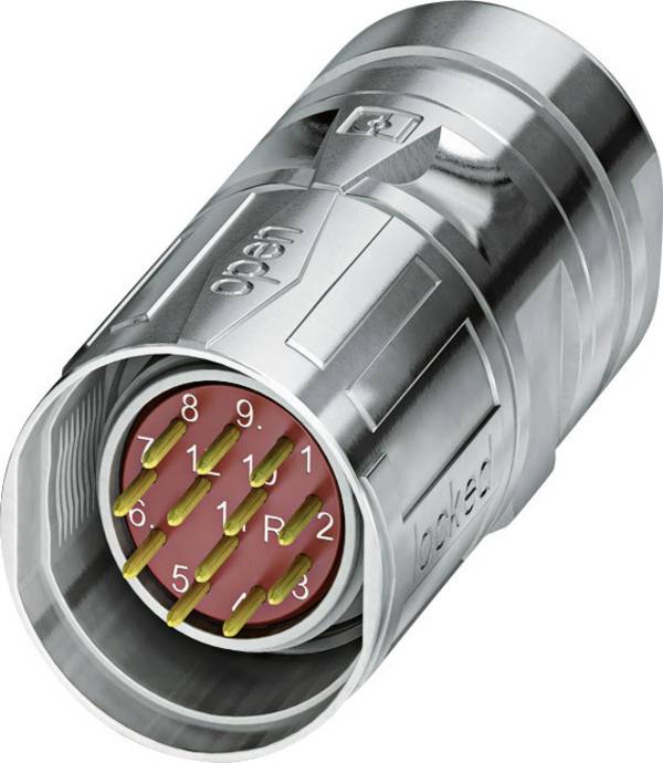 M23 feedback connector with speedcon 1619471 CA-12M1N8A85DUS Silver Phoenix Contact Content: 1 pc(s)