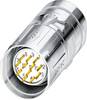 M23 cable connector 1619480 CA-17P1N8A8008S Silver Phoenix Contact Content: 1 pc(s)