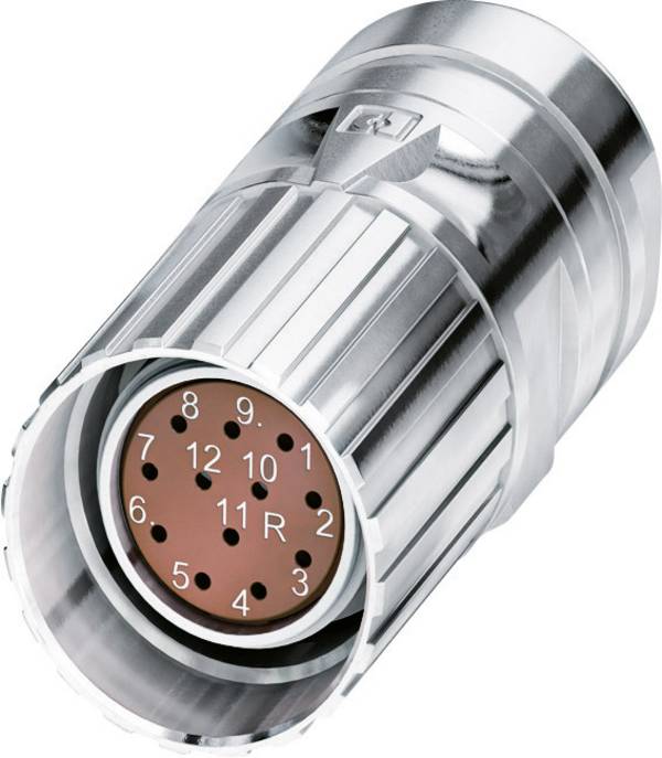 M23 feedback connector 1619618 CA-12F2N8A8503 Silver Phoenix Contact Content: 1 pc(s)