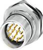 M23 connector, rear wall mounting 1619779 CA-17P1N8AHZ00 Silver Phoenix Contact Content: 1 pc(s)