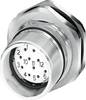 M23 connector, rear wall mounting 1619788 CA-12S1N8AHZ00 Silver Phoenix Contact Content: 1 pc(s)