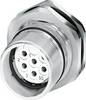M23 connector, rear wall mounting 1619841 CA-09S1N8AHZ00 Silver Phoenix Contact Content: 1 pc(s)