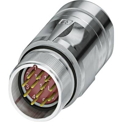 M23 in-line connector with speedcon 1620015 CA-12M1N8A95DU Silver Phoenix Contact Content: 1 pc(s)