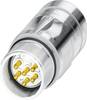 M23 in-line connector 1620033 CA-09P1N8A9008 Silver Phoenix Contact Content: 1 pc(s)