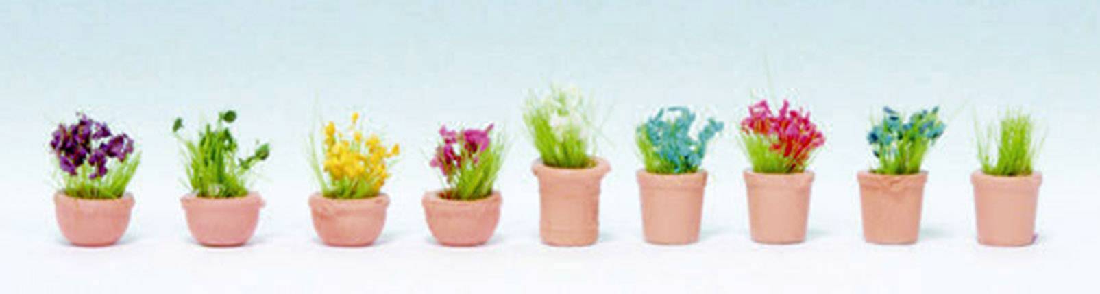 NOCH 14084 NOCH 14084 Flowers in Small Pots Assembled-0