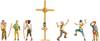 NOCH TT Mountain hikers with summit cross Painted, Standing