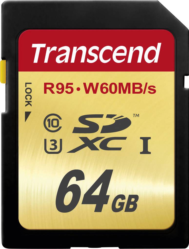 Transcend Ultimate SDXC card Industrial 64 GB Class 10, UHS-I, UHS-Class 3