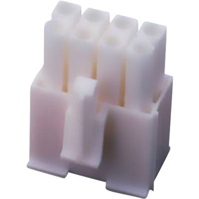 A white plastic plug with six round connectors in two rows.