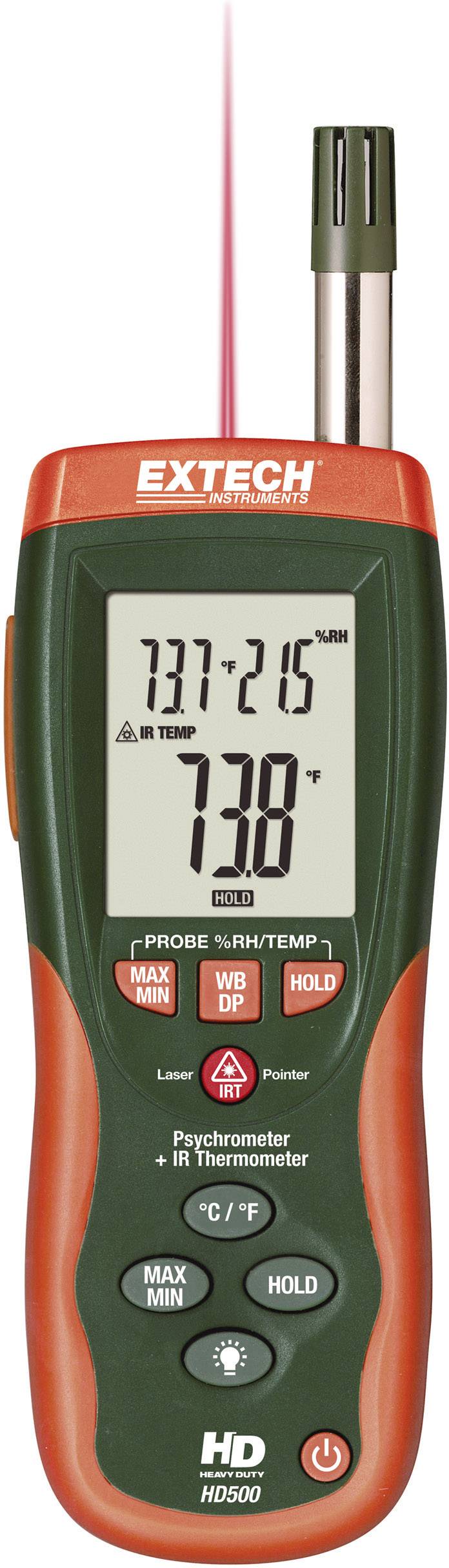 Extech HD-500 Psychrometer with InfraRed Thermometer
