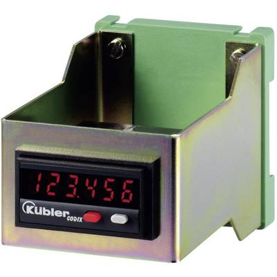 A digital counter displays the number '123456' on a red LED display. It is mounted in a metal enclosure.