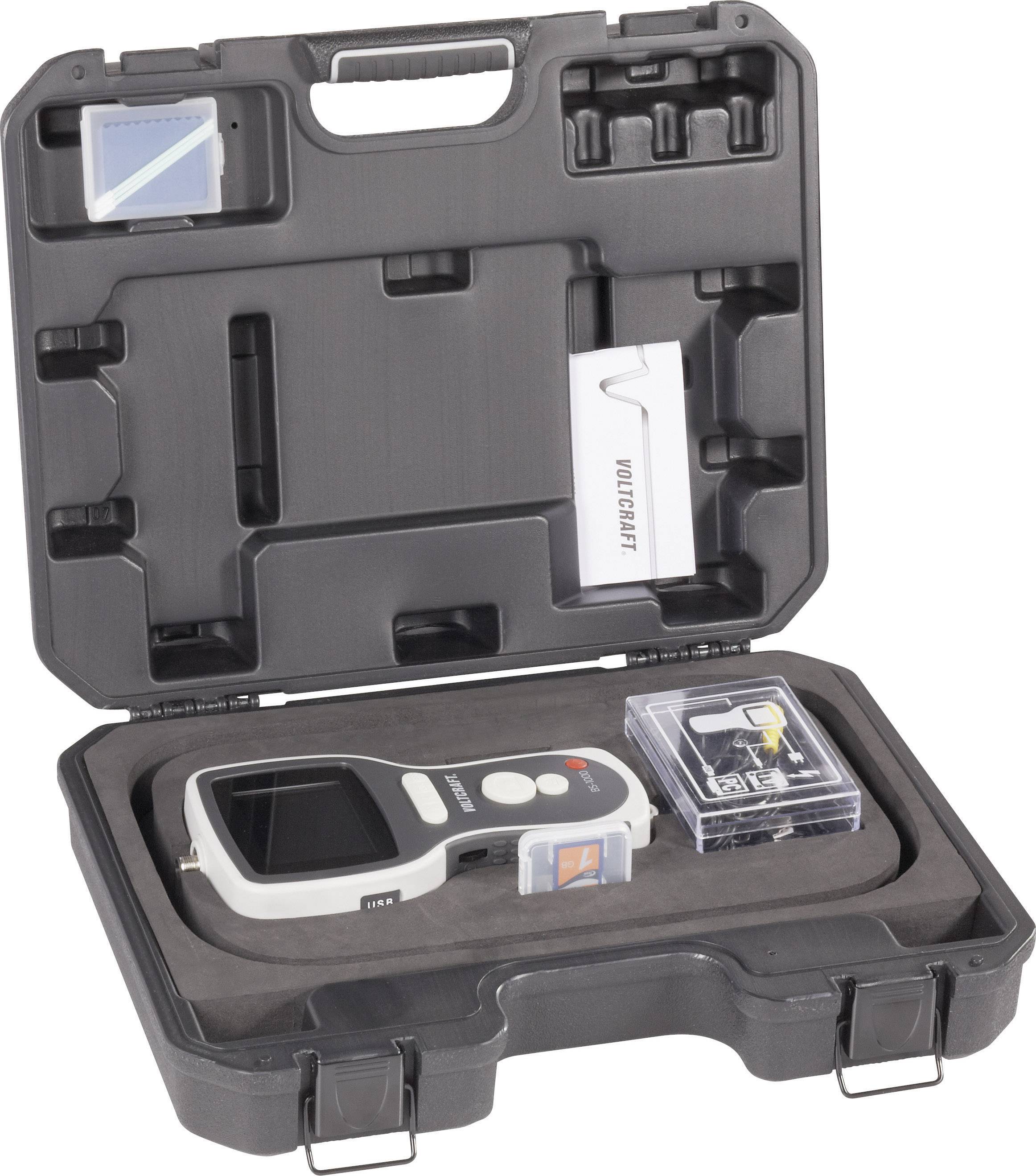 'Suitcase with digital detector for locating metal and electrical cables. Contains detector, accessories and instructions.'
