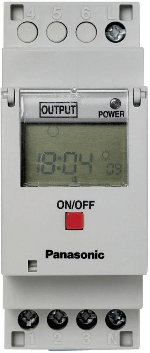 DIN rail mount timer Operating voltage 230 V AC Panasonic