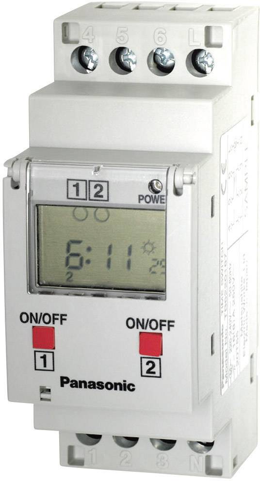 Panasonic DIN rail mount timer Operating voltage 230 V AC