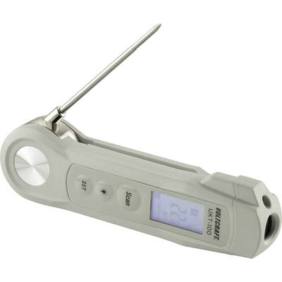 VOLTCRAFT UKT-100 Probe thermometer   Temperature reading range -40 up to 280 °C  LED torch, Non-contact IR reading, IP6