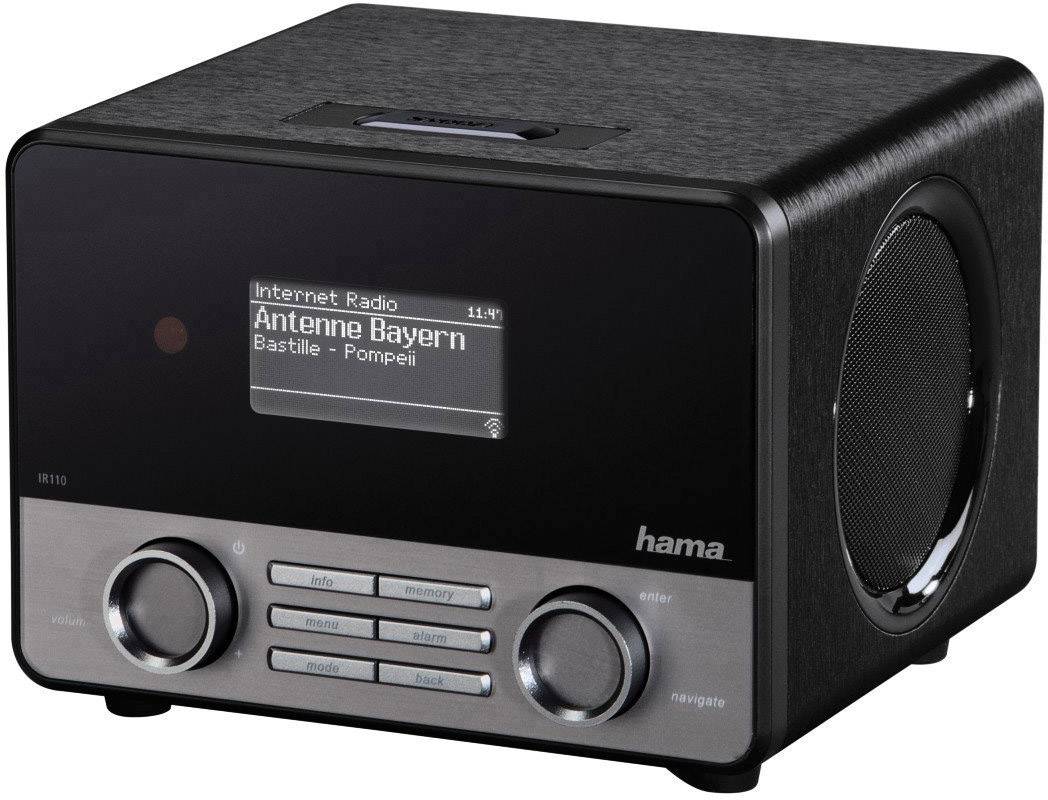 Hama IR110 Internet desk radio Internet AUX, Internet radio, USB Spotify Black