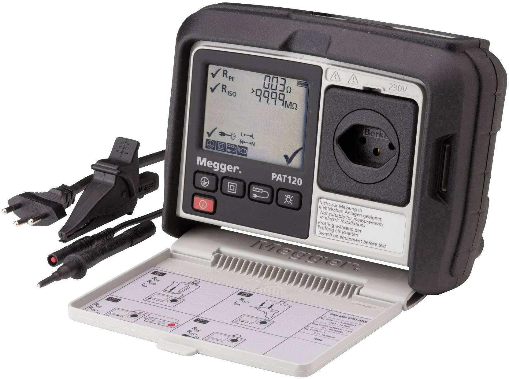 Megger PAT120 Equipment tester VDE standard 0701-0702