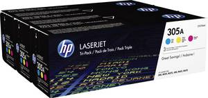 HP Toner 305A Original Set Cyan, Magenta, Yellow 2600 Sides CF370AM