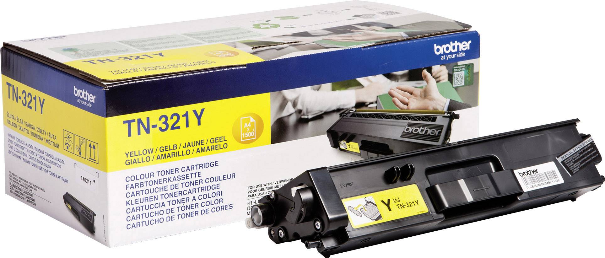 Brother Toner TN-321Y Original Yellow 1500 Sides TN321Y