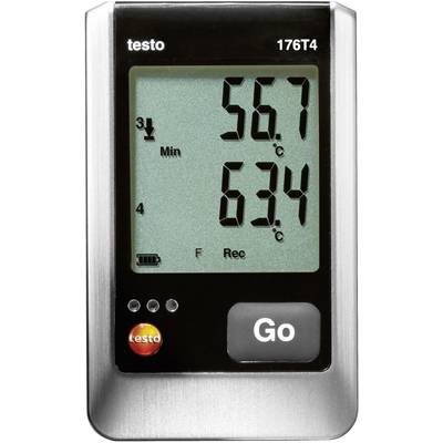testo 0572 1764 176 T4 Temperature data logger  Unit of measurement Temperature -200 up to 1000 °C        