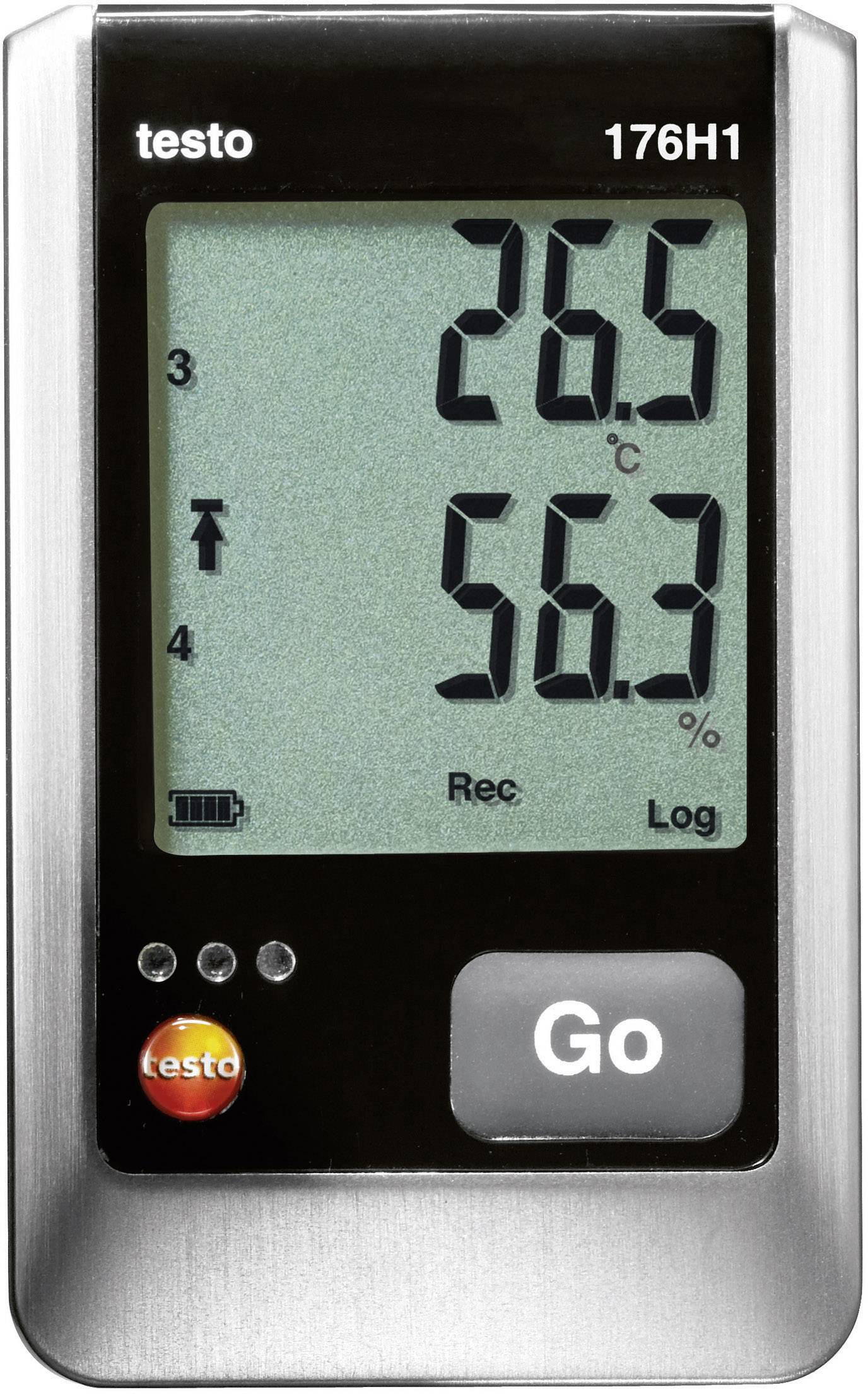 testo 0572 1765 176 H1 Multi-channel data logger Unit of measurement Temperature, Humidity -40 up to 70 °C 0 up to 100 RH