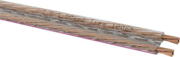 Oehlbach 1006 Speaker cable 2 x 1.5 mm² + 2 x 1.5 mm² Transparent Sold per metre