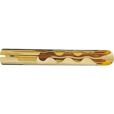 Cross-section of a profile cylinder lock showing the position of the pins and the locking mechanism.