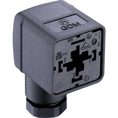 Valve Plug GDM 2106 Black GDM2106 Pins:2 + PE 934888100-1 Belden Content: 1 pc(s)