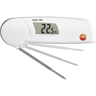 Digital thermometer with fold-out measuring probe shows '22.5 °C' on the display.