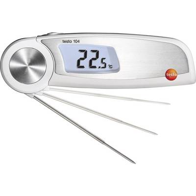 Digital thermometer with fold-out probe, displaying 22.5°C. Ideal for checking food temperatures.