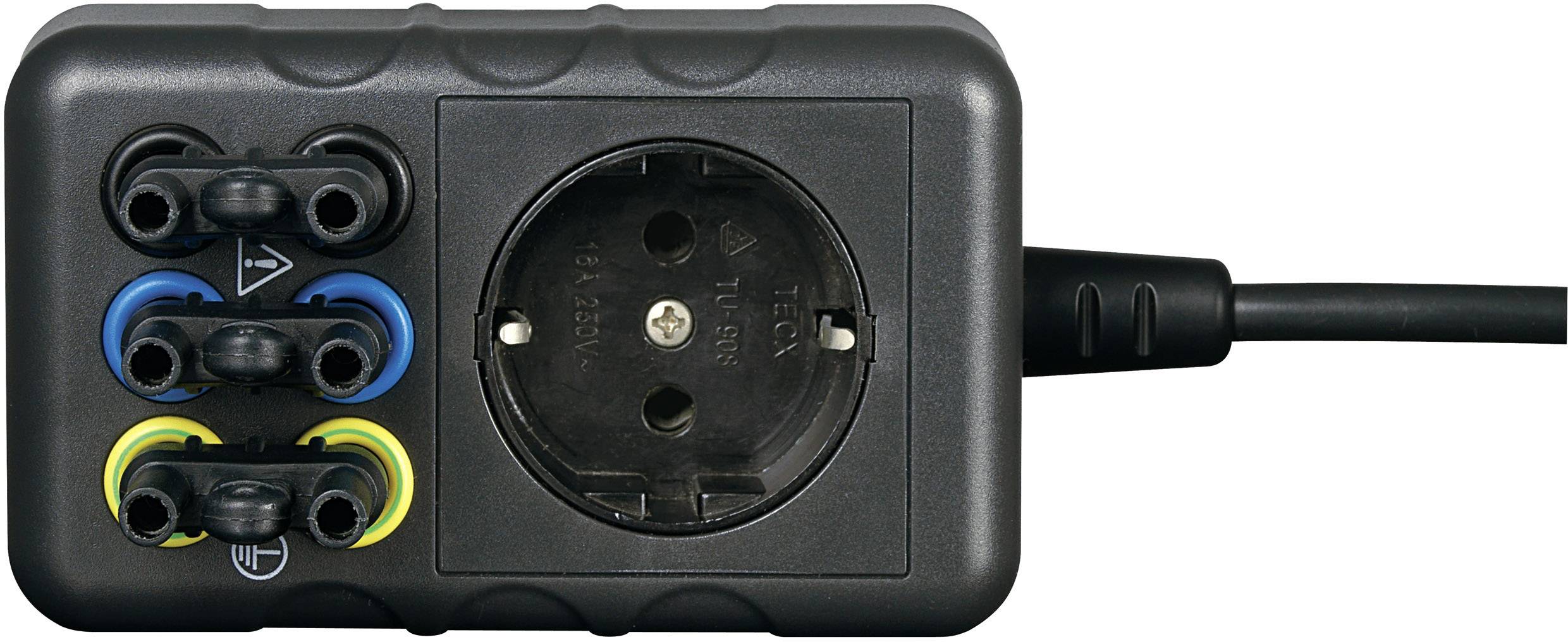 Test lead adapter PG plug 4 mm socket, PG connector;Scoopproof