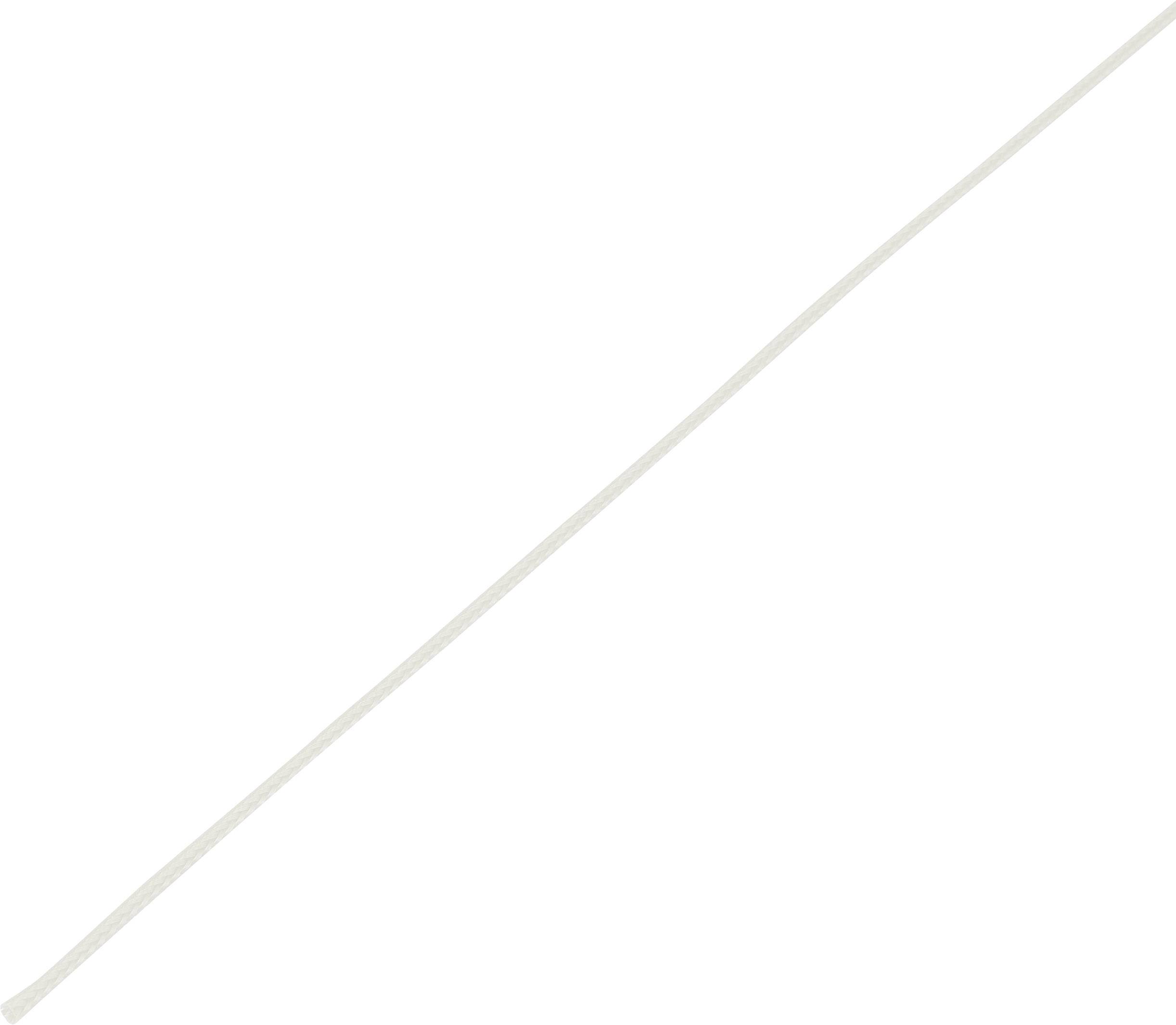 TRU COMPONENTS 1572560 CBBOX0307-WT Braided hose White PET 3 up to 7 mm 10 m