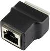 TRU COMPONENTS LT-RJSTA RJ45 socket with plug connection 1243970 Socket, vertical vertical Black 1 pc(s)