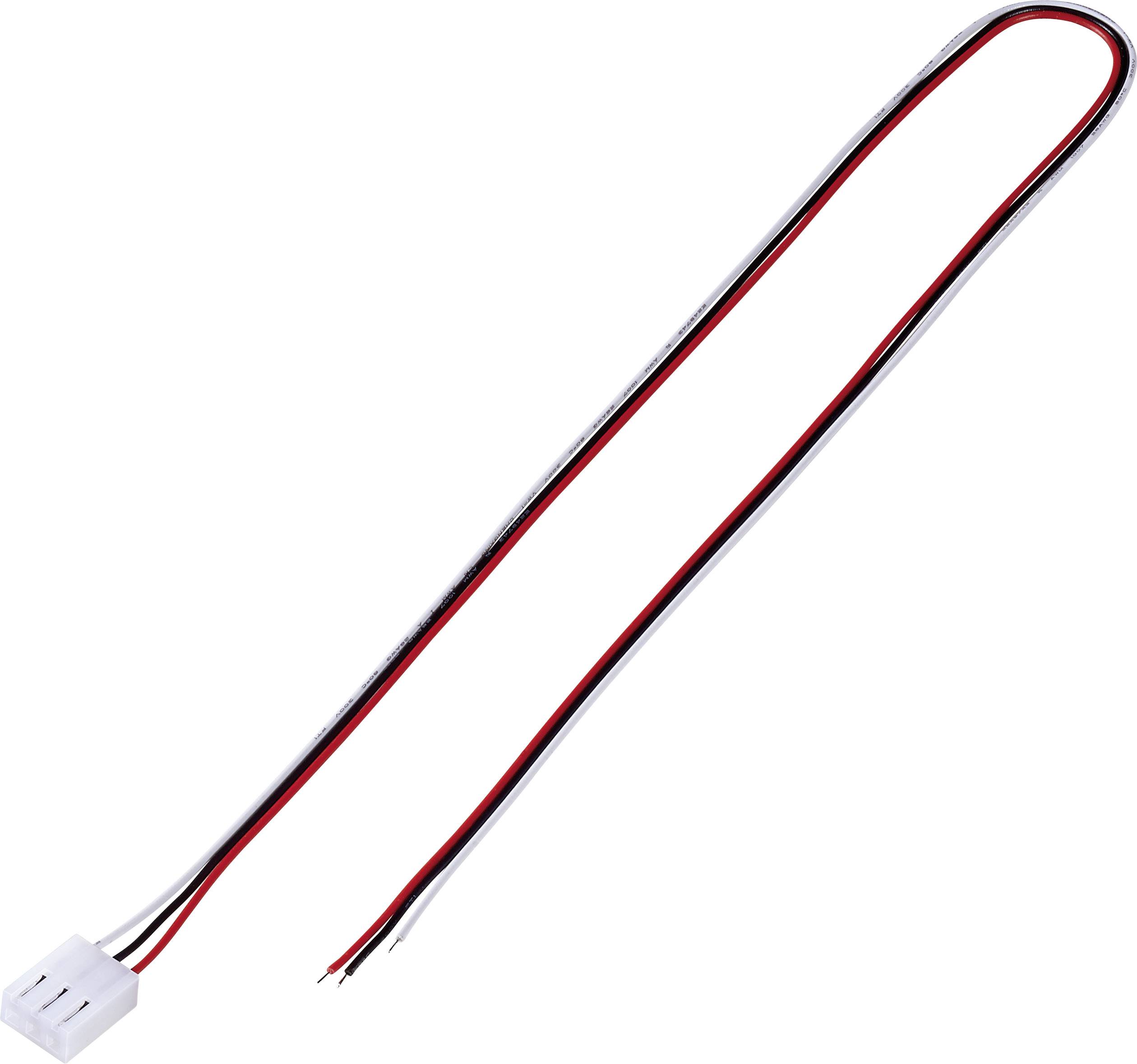 TRU COMPONENTS Pre-fab braid Total number of pins 3 Contact spacing: 3.96 mm 1244008 1 pc(s)-0