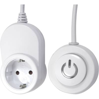 GAO EMP500A In-line socket + separate switch   White