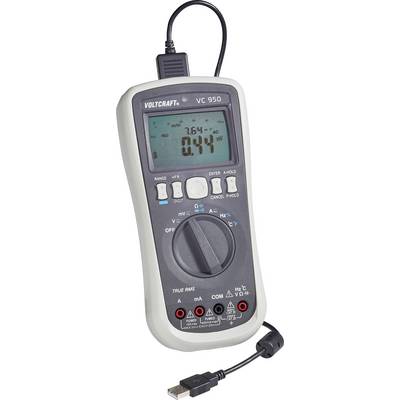 VOLTCRAFT VC950 Handheld multimeter Digital Data logger CAT III 1000 V, CAT IV 600 V Display (counts): 100000-7