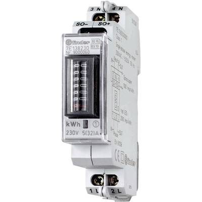 Finder 7E.13.8.230.0010 Electricity meter (AC)  Mechanical 32 A MID-approved: Yes  1 pc(s)