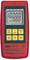 Red digital pressure measuring device with display. Shows '10,000'. Buttons: ON, Tare, Set, Menu. Brand name 'Greisinger'.