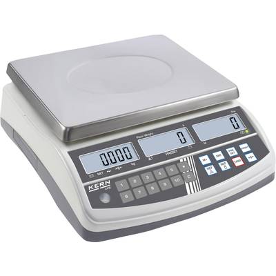 Kern CPB 6K0.1N Counting scales  Weight range 6 kg Readability 0.1 g mains-powered Silver 